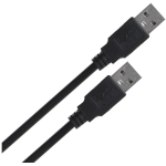 Lanberg CA-USBA-20CU-0010-BK USB-kaabel, 1m, USB-A, 2.0, must, 480 Mbit/s