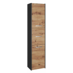 Top E Shop S43 ANTRACYT/ARTISAN kontoriraamatukapp, M-MP-SL-SAR-S43-ANTA, 300mm, 400mm, 1700mm, 6 riiulit, puitlaastplaat