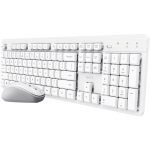 Trust Ody II Wireless US 25465, juhtmevaba klaviatuur ja hiir, 1600 DPI, RF Wireless, QWERTY, valge