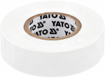 Isolatsioonlint PVC 19 mm &times; 20 m &times; 0,13 mm valge k&otilde;rge dielektrilise tugevusega YT-81656 Yato