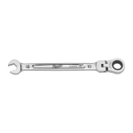 MAX BITE&trade; KOMBINĒTĀ UZGRIEŽŅU ATSLĒGA AR LOKANU GALVU UN SPRŪDRATU, MAXBITE FLEX HEAD RATCHETING SPANNER - METRIC - 10 MM, 4932480183 MILWAUKEE