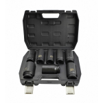 3/4" HEX dziļo triecienu uzgriežņu atslēgu komplekts 8 gab., CrMo tērauds, 24-38mm, AW38856BL, AWTOOLS