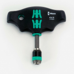 T-veida rokturis ar Rapidaptor, WERA, 05023404001, 99mm gar&scaron;, ergonomisks dizains, ātra bitu maiņa