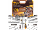 T&ouml;&ouml;riistakomplekt, FORSTIME, FT-41092-5, 109 osa, 1/2" ja 1/4" ruudukujuline &uuml;hendus, plastkohver