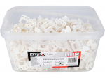 Plaatide nivelleerimiss&uuml;steem klambrid YATO YT-36933 1 mm vuuk 5&ndash;14 mm 500 tk 40&times;40&times;30 mm