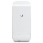 V&auml;litingimustesse m&otilde;eldud Wi Fi p&auml;&auml;supunkt CPE 2.4 GHz 802.11b g n ~150 Mbps 8.5 dBi antenn kuni ~5+ km PoE NanoStation LOCOM2 Valge Ubiquiti