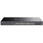 Omada 24-portine 2.5GBASE-T L2+ hallatav l&uuml;liti 4 10GE SFP+ pesaga, TP-Link, SG3428X-M2, 24&times; 10/100/1000Mbps/2.5Gbps RJ45 porti, 4&times; 10G SFP+ pesad, Rack mountable