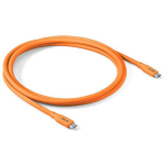 Club3D USB-C kuni USB-C kaabel CAC-3000 2m, oranž, 20Gbps, 4K 60Hz, 240W, Apple Fast Charge