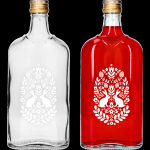 Browin Hip Flask Bottle 631780 500 ml, kruvikorgiga, dekoratiivne lihav&otilde;tte print, 1 tk.