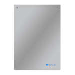 Infrapuna peegelk&uuml;te vannituppa WiFi juhtimisega seinale 400W IP24 Sani 400 Mirror Eurom