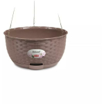 Stefanplast riputatav lillepott 2175503 &Oslash;30x14,5 cm, 5,9 L, pruun, pol&uuml;prop&uuml;leen, drenaažip&otilde;hi