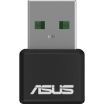 Asus Traadita v&otilde;rguadapter USB-AX55NANO, 1800Mbit/s, 2,4GHz, 5GHz, WPA3, USB-A 2.0, sisemine antenn