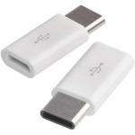 Emos Adapter Micro USB-B 2.0/USB-C 2.0 SM7023, 0m, valge, 2 tk, PVC, 2.0, laadimiseks/andmete edastamiseks, 10 W, 2 A, 480 Mbit/s