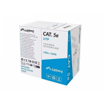 Lanberg LAN kaabel CAT.5E UTP 100m, LCU5-12CU-0100-S, 100m, 0.45mm, 100MHz, vask, hall
