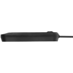 Maclean pikendus MCE394 B, 2500W, 1.5m, 3x F, 3x USB A, must, valgustus, l&uuml;liti