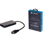 Natec USB keskjaam 3.0 Moth NHU-1342, 4 porti, 0.15 m, must, 5000 MB/s, kiire paigaldusjuhend