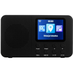 Adler Internetiraadio CR 1918, 140mm, 80mm, 84mm, 3W, 2,4GHz, 99 eelnevalt seadistatud jaama, Bluetooth, USB laadimine
