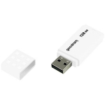 Goodram Pendrive UME2 128GB USB 2.0 UME2-1280W0R11, 128GB, 20MB/s, 5MB/s, valge, USB 2.0, toetab Linux, Mac OS, Windows 2000