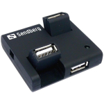 Sandberg USB keskseade 133-67, 4 USB A-emane, 1 mini B-emane, 480 Mbit/s, USB 2.0, &uuml;hilduv USB 1.1, 127 seadet