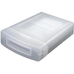 Raidsonic ICY BOX Kaitsekorpus 3.5 IB-AC602a, 3.5'', Plastik, L&auml;bipaistev, 1 HDD, Tolmu- ja l&ouml;&ouml;gikindel, Veepritsmete kaitse