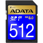 ADATA Premier Extreme SD8.0 SDXC 512 GB, SD512GEX3L2-C, 1600 MB/s, 1200 MB/s, V30, Class 10, UHS-I/U3, must