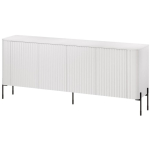 Cama Meble VERA kummut 471006, 190x40x80 cm, valge, 4 ust, 4 riiulit, MDF, laminaatpuitlaastplaat, matt