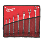UZGRIEŽŅU ATSLĒGU KOMPLEKTI AR DUBULTIEM GREDZENIEM, DOUBLE RING OFFSET SPANNER 7 PC SET, 4932492737 MILWAUKEE