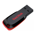 USB 2.0 m&auml;lupulk 16GB Cruzer Blade 480Mb/s must/punane SDCZ50-016G-B35 SanDisk