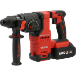 Yato puuremas YT-827724 18 V, 2.8 J, 0-950 p/min, 0-4700 l&ouml;&ouml;ki/min, SDS Plus, harjadeta mootor, 2 x 4 Ah akud, laadija