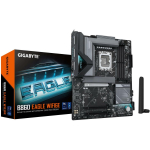 Gigabyte Emaplaat B860 EAGLE WIFI6E 1.0, 12+1+2+1 faasid, 4xDIMM DDR5, 2xPCIe 4.0 M.2, 2.5GbE LAN, WIFI 6E, USB 3.2 Gen 2x2