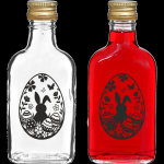 Browin Hip Flask 631781 200 ml, kuldne kruvi kork, dekoratiivne 'Easter Egg' print, 1 tk.