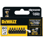 Dewalt l&ouml;&ouml;ktrelli bitide riba DT70809-QZ 25mm PH1, PH2 x2, PZ1, PZ2 x2, PZ3, 7 tk, Toughcase+, kohandatav