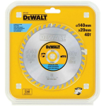 Dewalt Saeplaat DT1918-QZ 140 mm 20 mm 40T Roostevaba teras, 1 tk, 1.53 mm, 20 cm, 20 mm