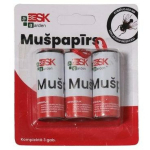 Besk Lendav paber 9141892, 3 tk, siseruumides lendavate putukate kontroll, liimijooned