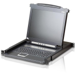 Aten PS/2 VGA LCD konsool CL1000M-ATA-AG, 1 x SPHD emane, 1 x 3-prong AC pesa, 1920 x 1200@60Hz