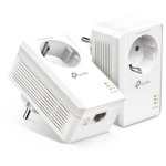 TP-Link AV1000 Gigabit Powerline adapter TL-PA7017P, 1000 Mbit/s, Ethernet LAN 1, ilma Wi-Fi, lisapistik