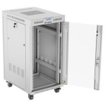 Lanberg Rack kapp 19" vabalt seisv 22U/600x800, FF01-6822-12SL, RAL 7035, 4 ventilaatori pesa, LCD termostaat