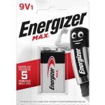 Energizer Aku Max 426660, 9V, 6LR61, 1 tk, &Ouml;koloogiline pakend, 10 aastat, Alkaline
