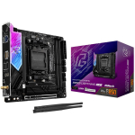 Asrock emaplaat B850I LIGHTNING WIFI, 10+1+1 faas, 2xM.2, 2xSATA3, 2.5G LAN, Wi-Fi 6E, 128GB DDR5