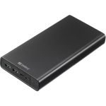 Sandberg Powerbank 420-63, 38400mAh, 100W, 2xUSB-A, USB-C, Li-ion, must, LED indikaatorid, 3 seadet