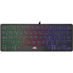Baracuda Klaviatuur SEAHORSE-B, 64 nuppu, USB, must, membraan, Rainbow valgustus