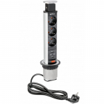 Pistikupesade torn lauale 60mm; AE-BPW3S60U-80