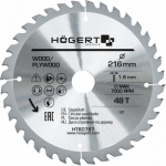 Saeketas TCT, 216x48Tx30mm; HT6D787 HOGERT