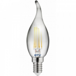 LED-pirn FILAMENT GRAY, AG, C35, E14, 2700K, 4,0W, AC220-240V, 360&deg;, 300lm, 44mA, hall LD-C35FEP4-30L GTV