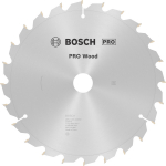 Stacionārā ripzāģa disks 254x30x24 mm, kokam, Paneļzāģiem PRO WOOD RIPZĀĢA ASMENS, 2608640434, BOSCH
