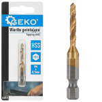M4 x 0.7 mm HSS vītņu urbjma&scaron;īna ar HEX stiprinājumu, GEKO, G38131, precīza un izturīga