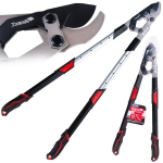 Teleskoopilised oksak&auml;&auml;rid hammasratta ja m&ouml;&ouml;daviigu teraga Tvardy T07425 730-970mm 65Mn PTFE