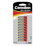 Leelispatareid 1.5V pingega ja AAA/LR03 formaadiga LR03-BP10 Plus Alkaline 10 tk 11001003 Camelion