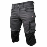 L&uuml;hikesed p&uuml;ksid Kbstretchp, tumehall, C48, Pesso, KBSTRETCHPC48, 98% puuvill, 2% elastaan, 260 g/m&sup2;