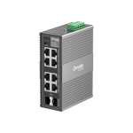 TP-Link IES208G Omada t&ouml;&ouml;stuslik Easy Managed l&uuml;liti 6&times;10/100/1000 Mbps RJ45 2&times;Gigabit RJ45/SFP Combo 16 Gbps Must